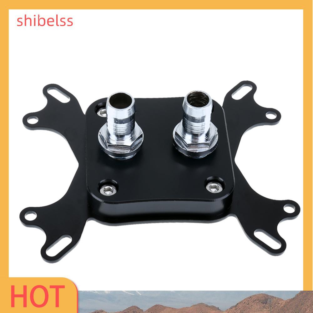 Shibelss Universal CPU Water Cooling Block Nickel Plated Copper Base Inner Channel