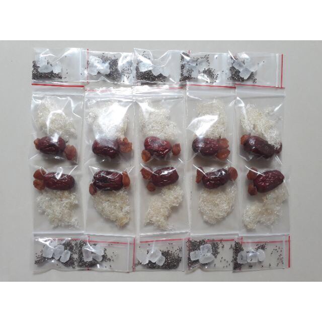 gói yến chia nhỏ kèm táo đỏ, long nhãn, đường phèn | BigBuy360 - bigbuy360.vn