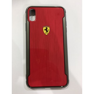 Ốp Lưng Iphone XsMAX Ferrari, nhôm xước