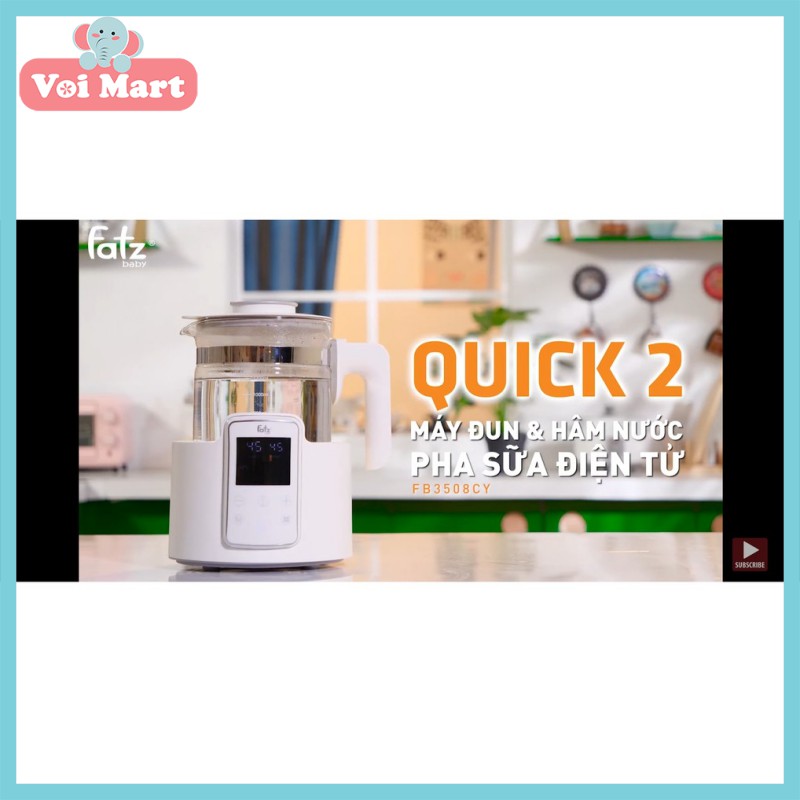 CHÍNH HÃNGMÁY ĐUN VÀ HÂM NƯỚC ĐIỆN TỬ CHÍNH HÃNG FATZ BABY - QUICK 2 - FB3508CY