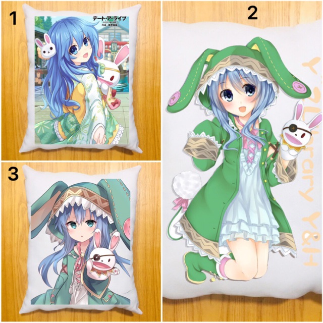 Gối yoshino date a live 40x50cm ruột bông hàn quốc