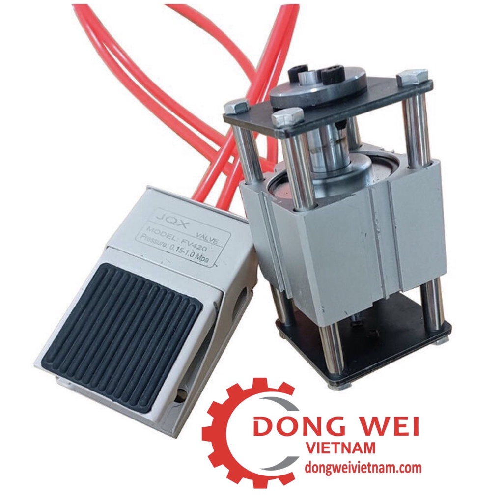 Nguyên Bộ Máy dập nẹp che Lỗ Vít, Che Lỗ Cam ( 8mm+ 15mm) + Mũi khoan 8mm+ 15mm