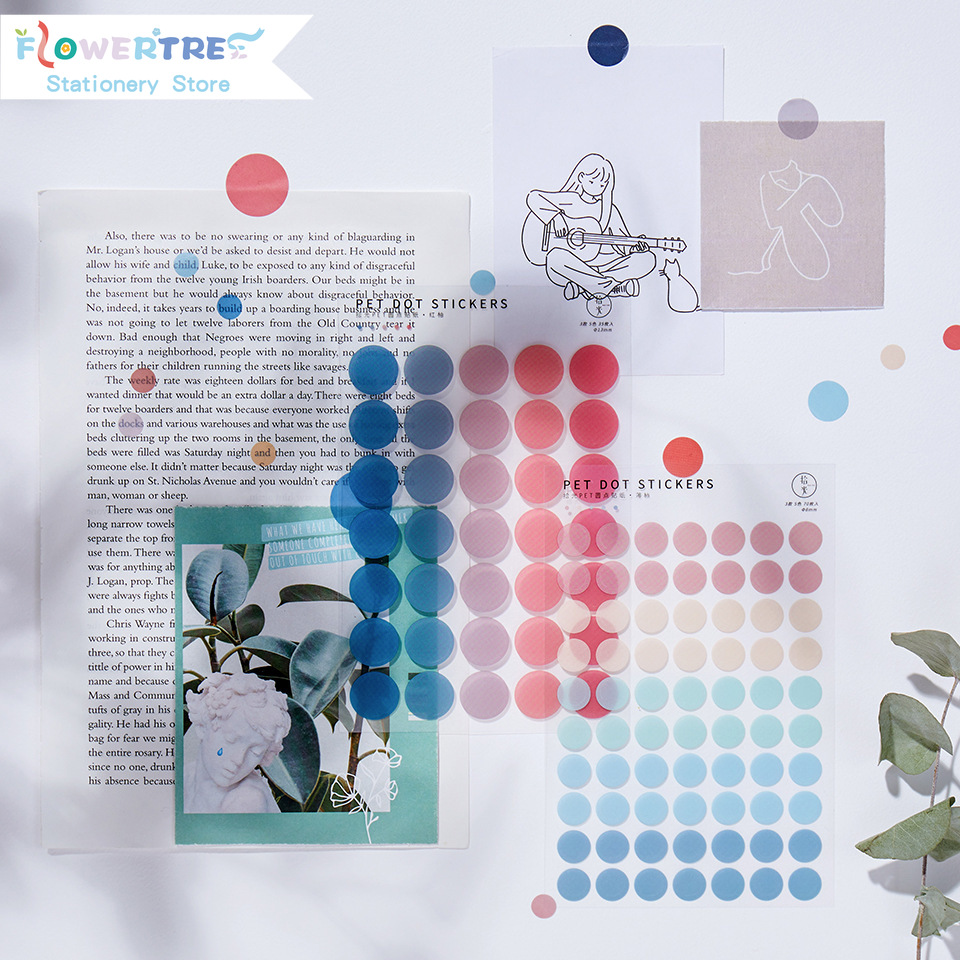 Flowertree Bộ 3 Sticker Dán Trang Trí Nhật Ký