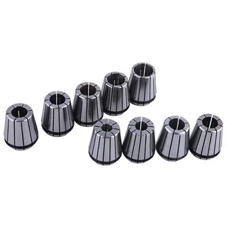 Set 9 Collet kẹp mũi khoan, mũi taro trên đầu khoan nhiều mũi