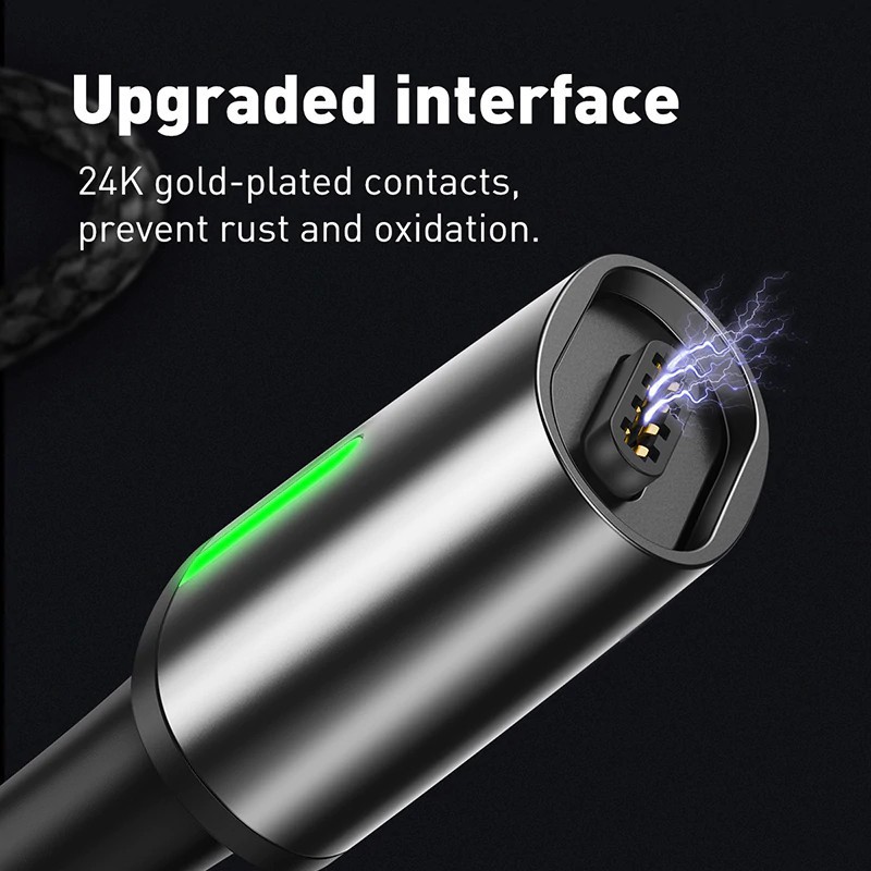 Dây cáp sạc nhanh từ tính cổng Type-C dài 200CM hiệu Baseus Zinc Magnetic Cable Series 2 - Hàng chính hãng