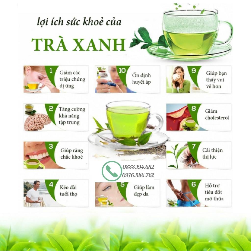 200g Trà móc câu loại 1 đặc sản Thái Nguyên, Chè Tân Cương Thái Nguyên 1 tôm 2 lá thơm ngon xanh sạch an toàn 100%