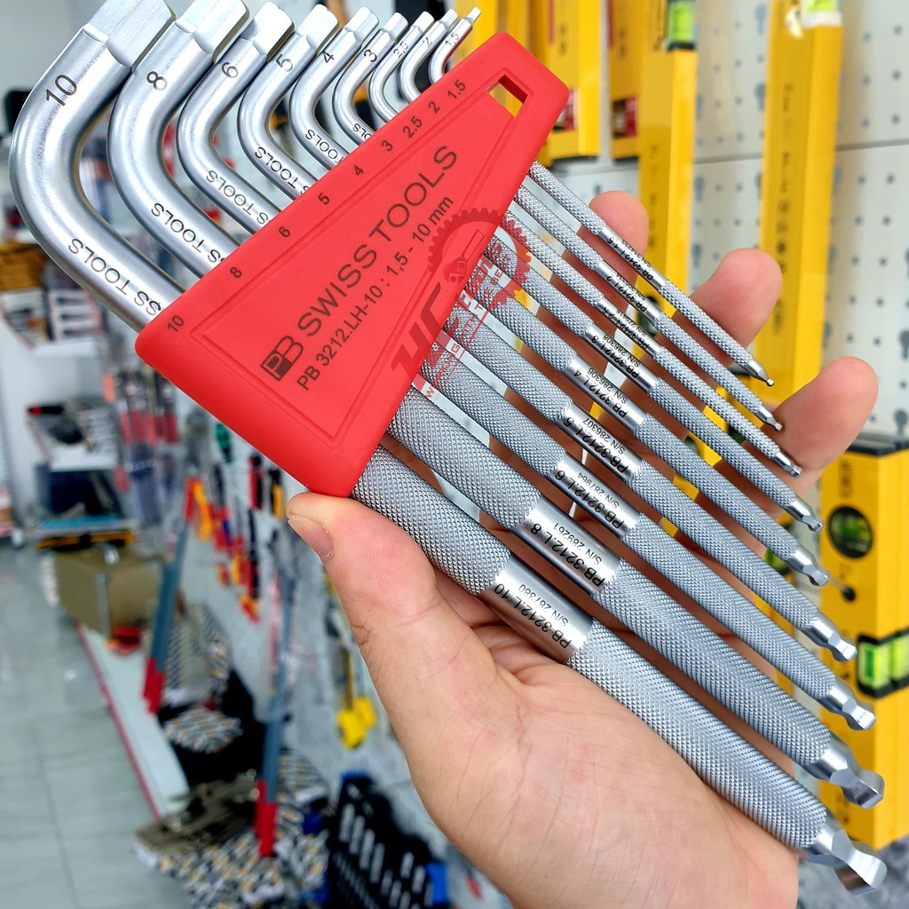 PB3212 LH-10 Bộ lục giác chống trượt đầu bi Thụy Sỹ PB Swiss Tools - Made in Switzerland