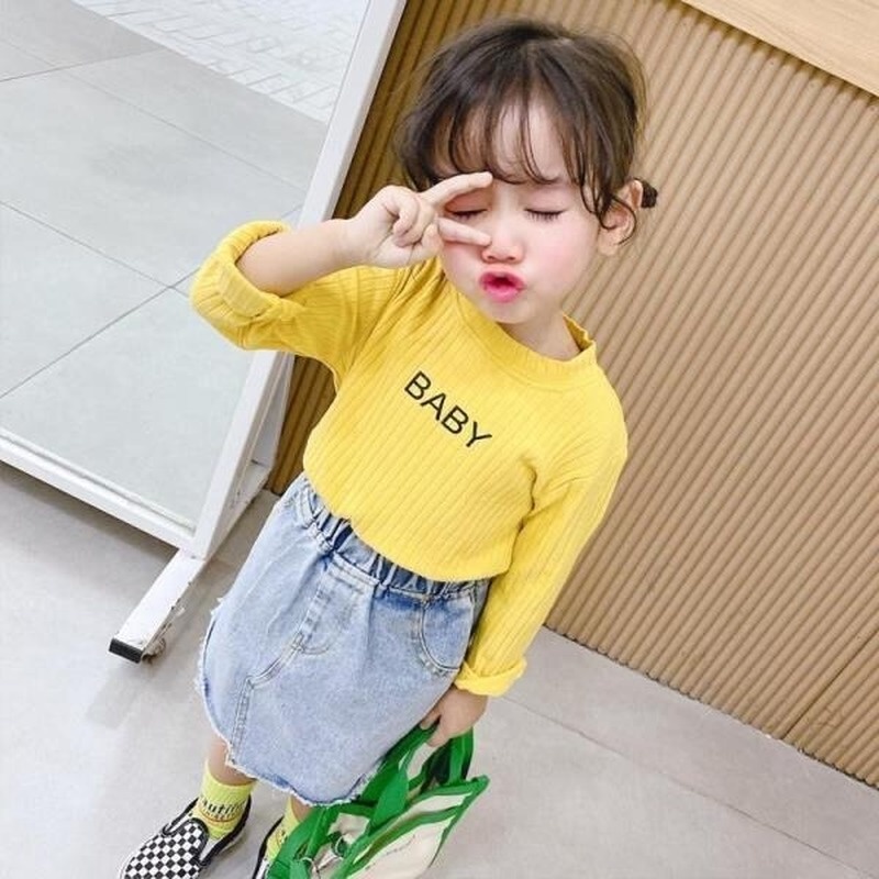 Áo thun dài tay thiết kế giản dị thời trang dành cho nữ