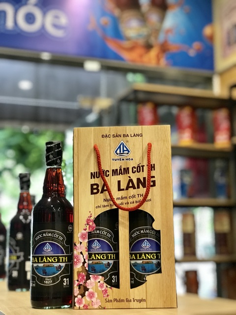 Nước Mắm Cốt TH Tuyến Hòa Ba Làng Bộ Đôi 2 Chai thủy tinh x 500ml