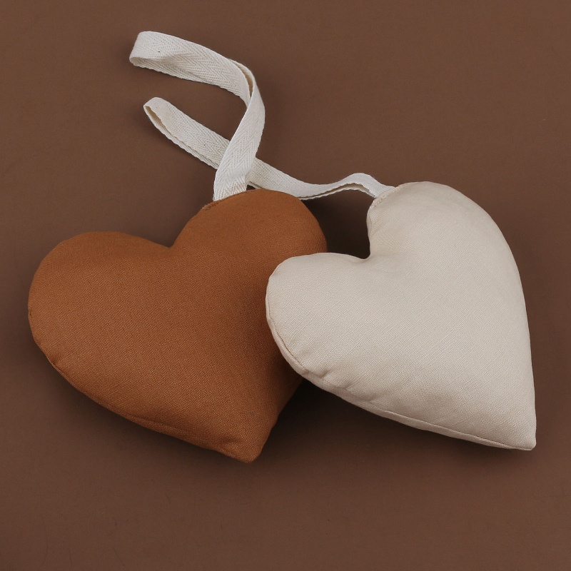 Dây Kẹp Núm Vú Giả Bằng Cotton Mềm Mại Hình Trái Tim Trang Trí Cho Bé