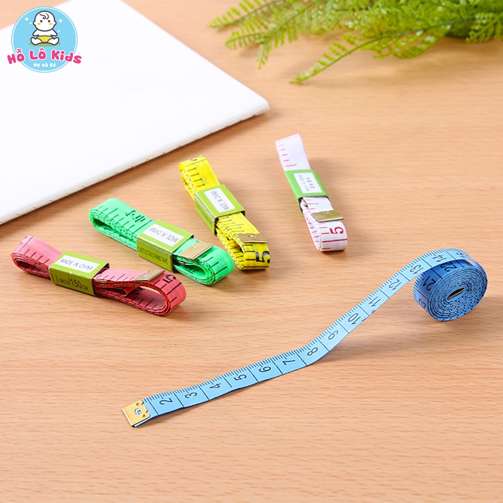 Thước dây đo 150cm có đầu sắt đo eo, may đồ Hồ Lô Kids