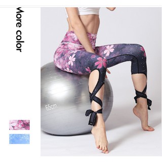 Quần tập gym ,yoga, earobic nữ cạp cao (nâng mông tôn dáng) quần sakura dáng đẹp như vũ công ba lê
