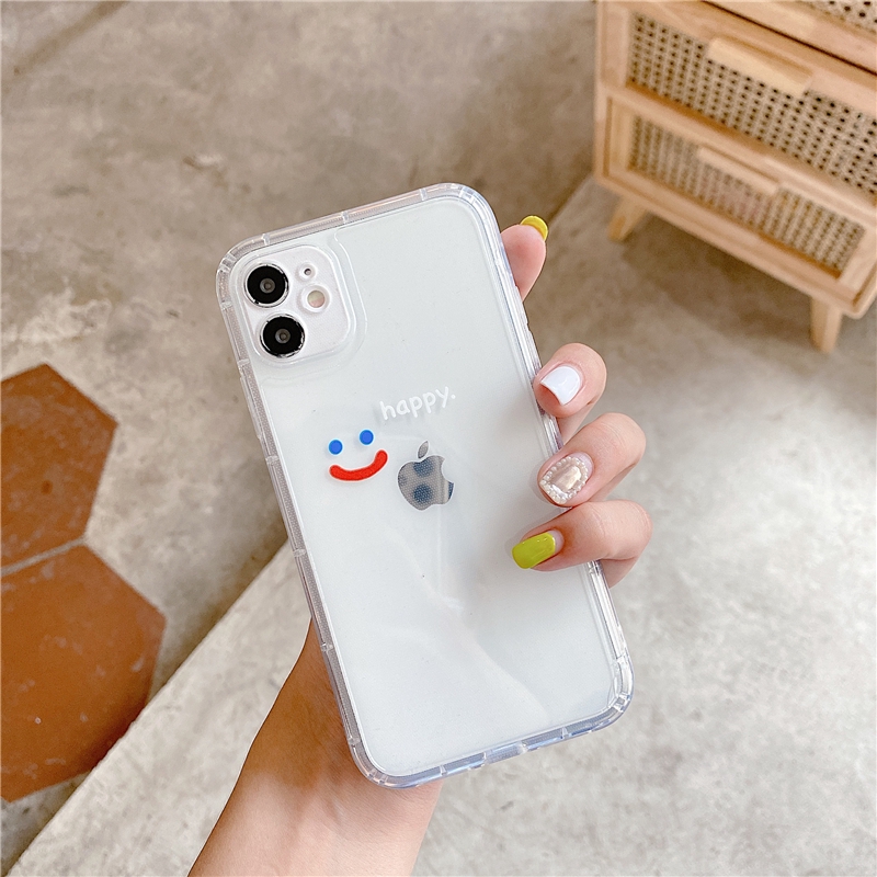 Ốp iphone - Ốp lưng Mặt cười nice & happy trong suốt 5s/6s plus/7/8/7plus/8plus/x/xs/xs max/11/11promax- Awifi Case S1-3