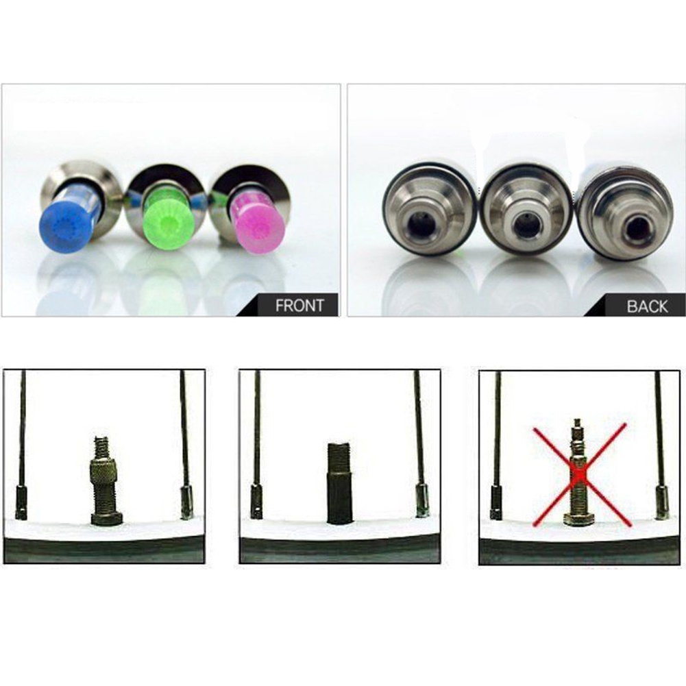Nắp đèn van lốp bánh xe có đèn chiếu sáng an toàn chất lượng cao tiện lợi cho xe đạp / xe máy / xe hơi