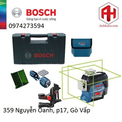 Máy cân mực laser Bosch GLL 3-80 CG (Tia xanh)