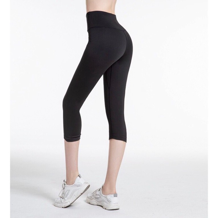 Quần Tập Gym Yoga Nữ 2021 Lửng Gen Bụng Nâng Mông Co Giãn Thấm Hút Mồ Hôi Ôm Body HÀNG QUẢNG CHÂU MT7FK TK3T102