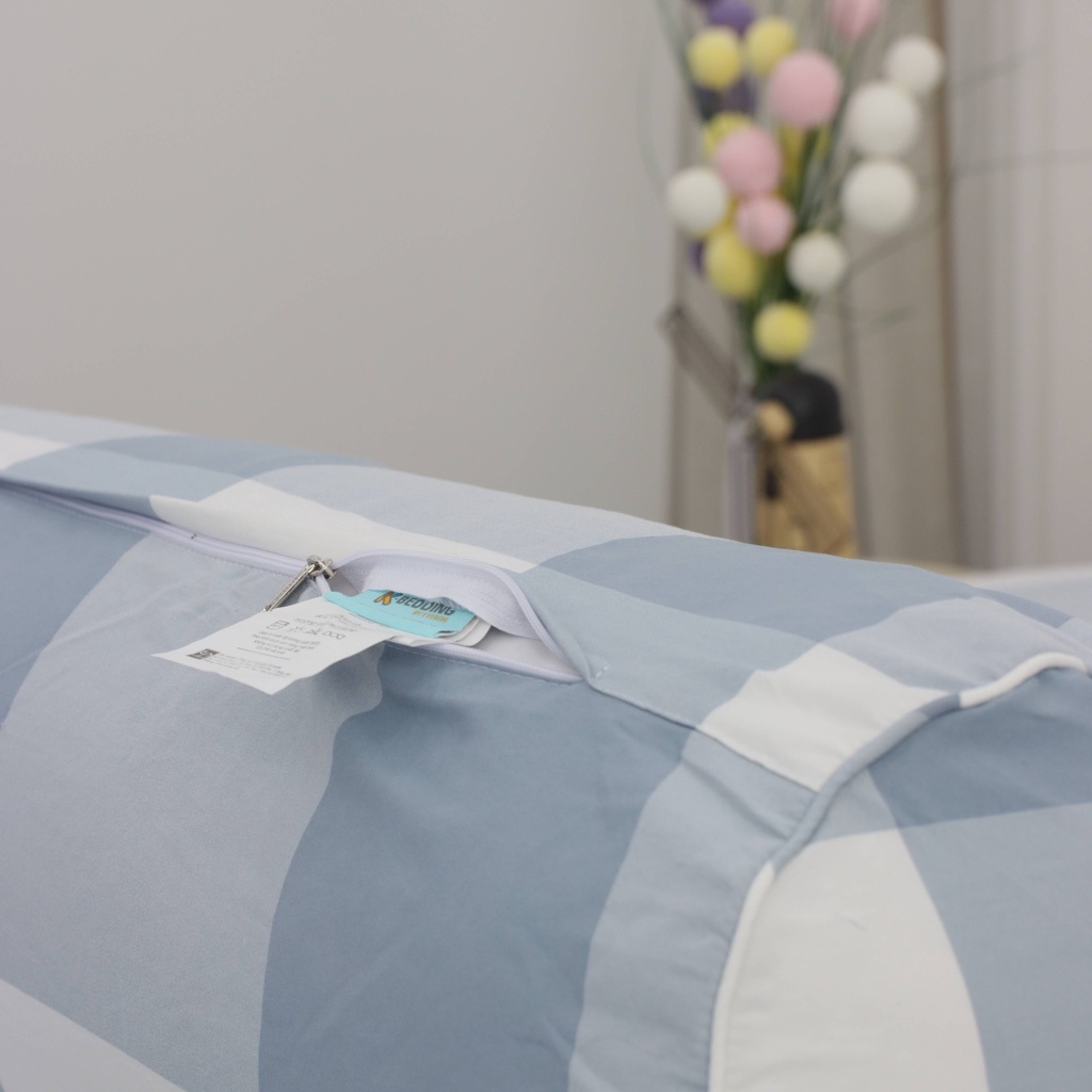 Vỏ Gối Ôm K-Bedding by Everon KPCD công nghệ nhuộm sợi Yarn Dyed, kích thước 80*100cm, có khóa kéo