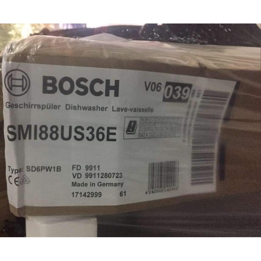 Máy rửa bát Bosch SMI88US36E bán âm seri 8 [ Made in Germany bh 2 năm ]