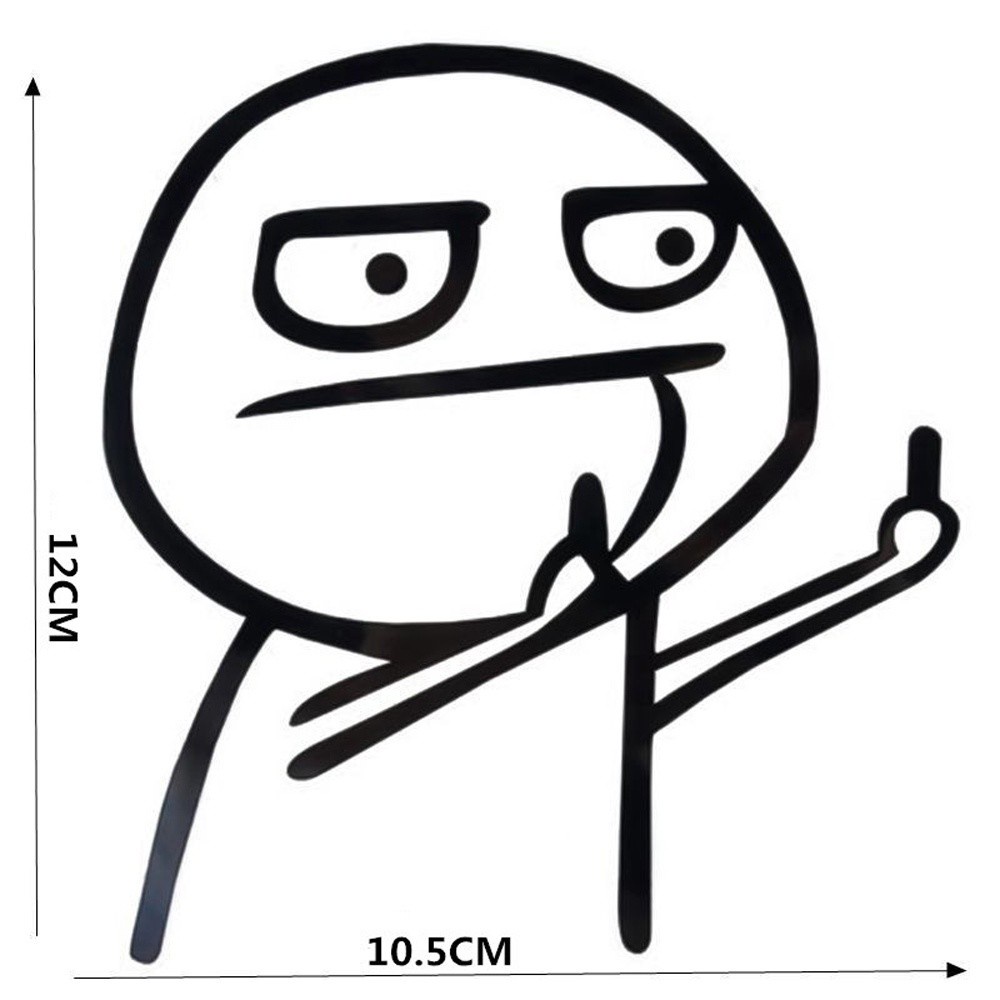 Sticker Dán Trang Trí Xe Hơi Họa Tiết Hoạt Hình Vui Nhộn Phản Quang Nhiều Màu Sắc