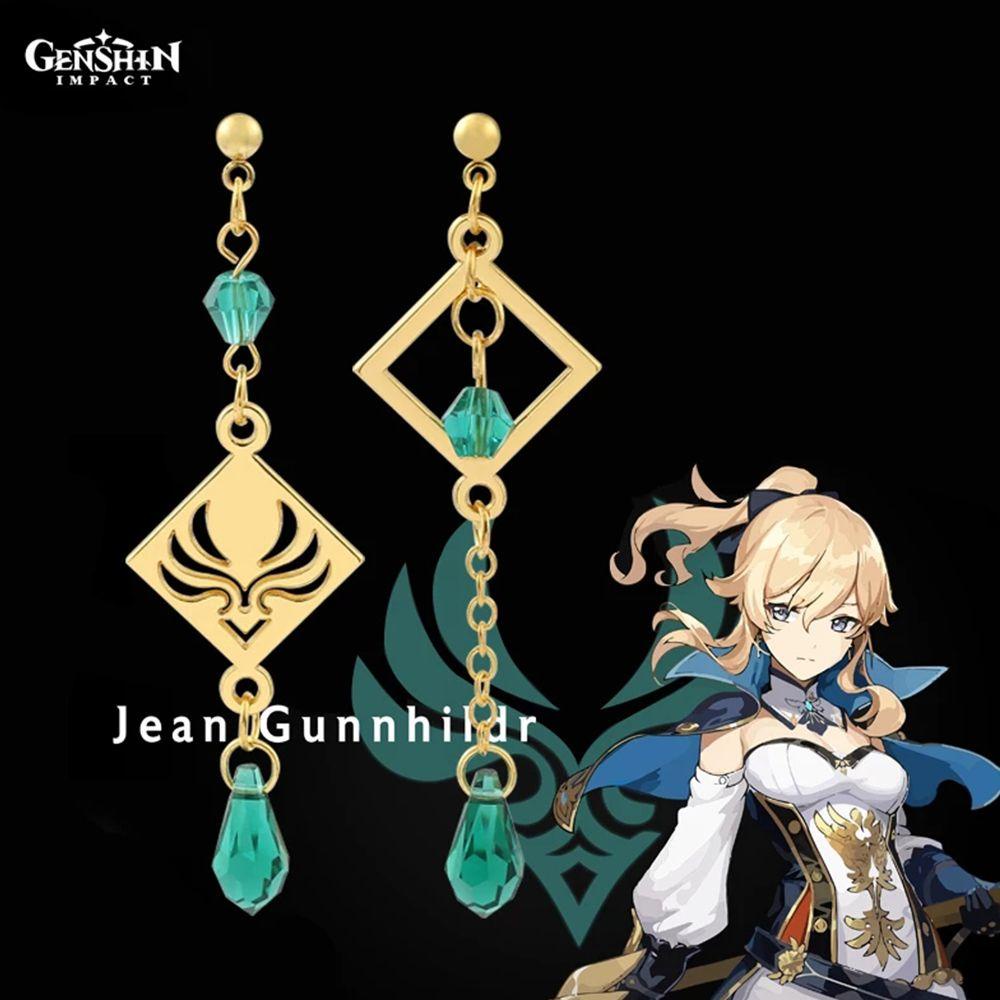 Bông Tai Hợp Kim Phối Tua Rua Họa Tiết Hoạt Hình Màu Ngọc Lục Bảo Thời Trang