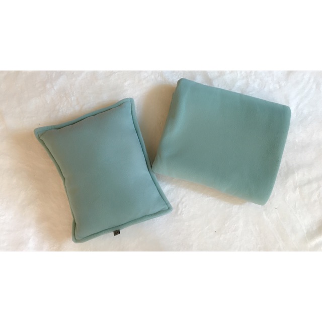 Set chăn gối văn phòng Việt Mốt màu xanh ngọc