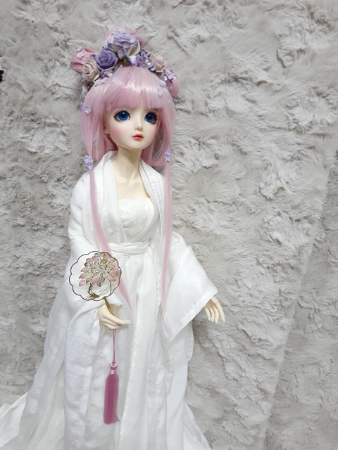 Quạt Mỹ Nhân cổ trang cho búp bê BJD