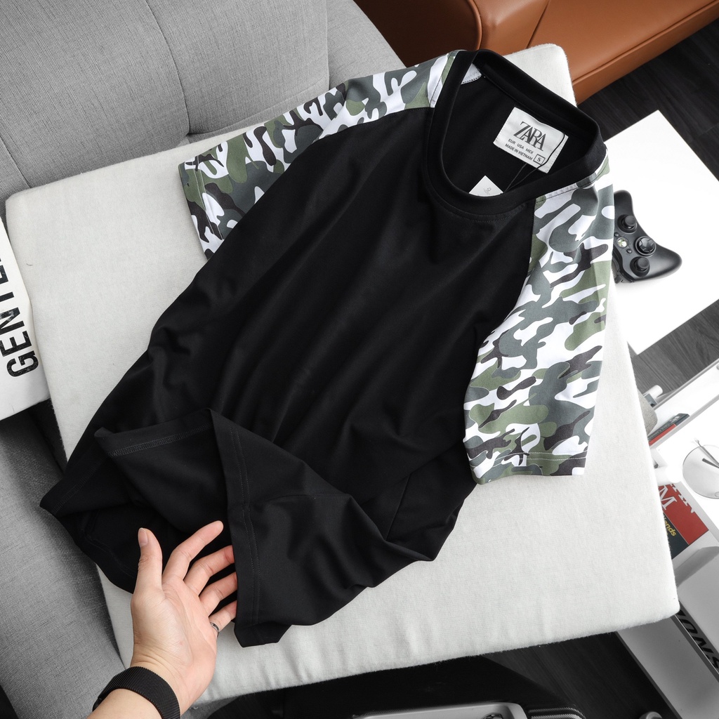 Áo Thun Nam Tay hoạ tiết cotton xuất dư form Unisex , Bigsize  - 3bros Quần Áo Xuất Khau