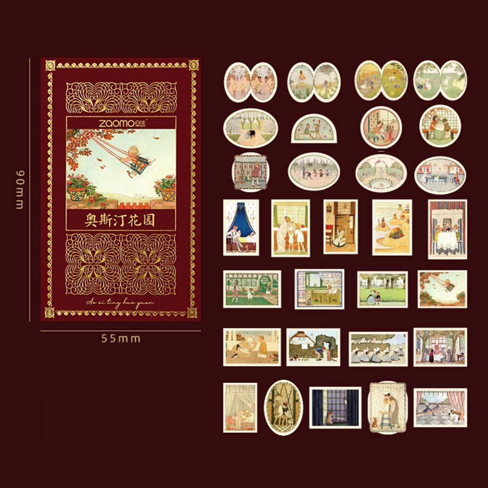 Sticker Dán Trang Trí Nhật Ký DIY Hình Thị Trấn London