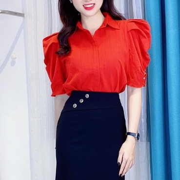 Áo sơ mi kiểu tay phồng dáng lửng CHUU A6727 | BigBuy360 - bigbuy360.vn