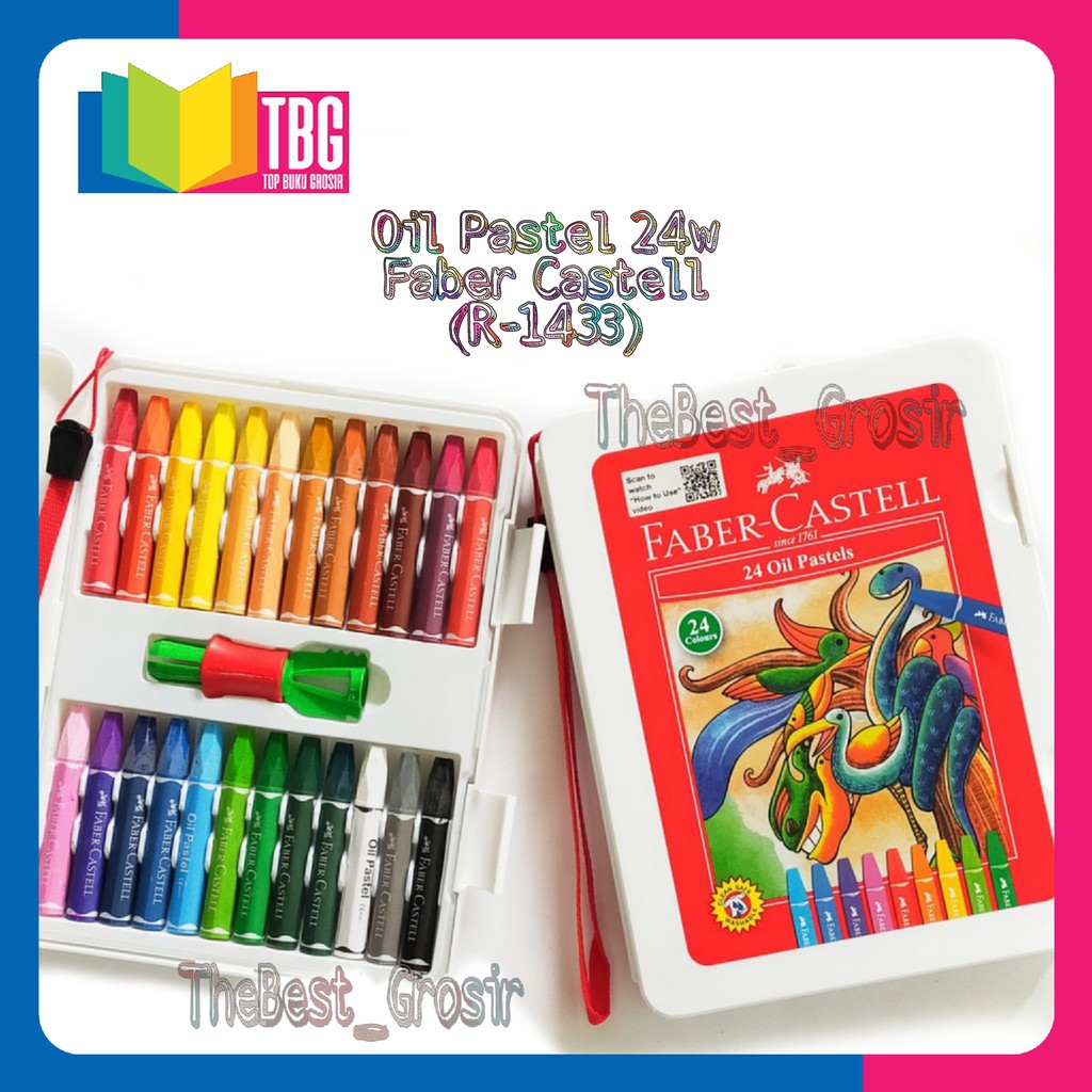 1 Bộ 24 Màu Sáp Dầu Faber Castell / Crayon Oil Pastel 24 Màu