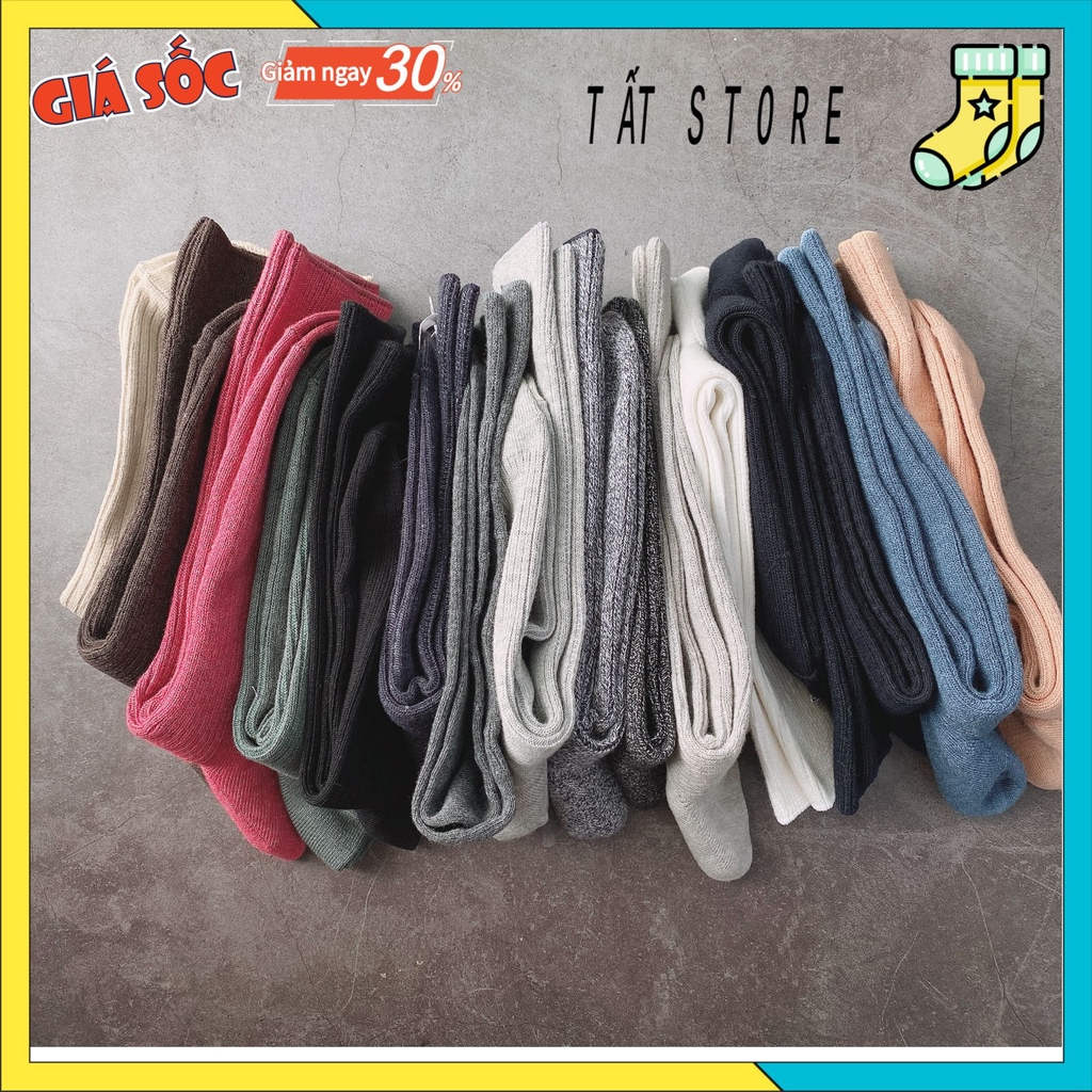 Tất đi giày tây - trơn cao cổ công sở Vớ nam cổ cao dày dặn hàng xuất Nhật QC50