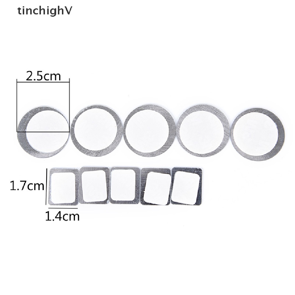 Set 20 Miếng Dán Nam Châm Bằng Kim Loại Trang Điểm Phấn Mắt