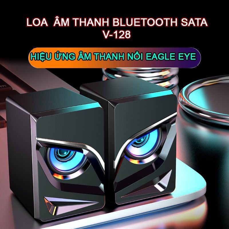 Loa vi tính SADA V-128 âm Bass Trầm nổi loa di động Eagle Eye dùng cho điện thoại máy tính laptop