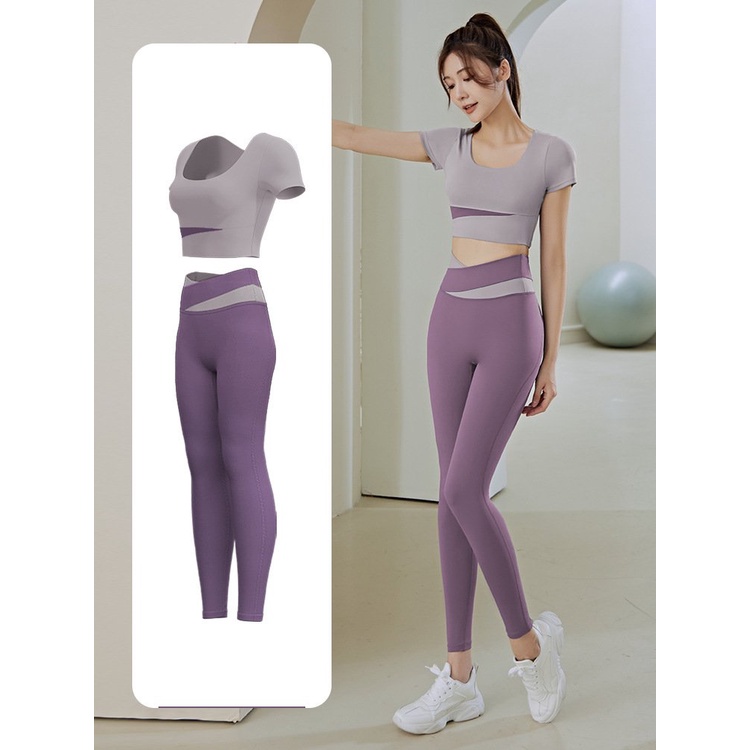 Set Đồ Tập Gym, Yoga,có đệm áo Vải Thun Co Giãn 4 Chiều Thoáng Mát Mẫu Hot 2022 - Hàng Quảng Châu Cao Cấp (BT25)