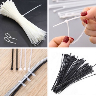 Túi 100 dây thít, dây rút nhiều kích thước trắng và đen 88125