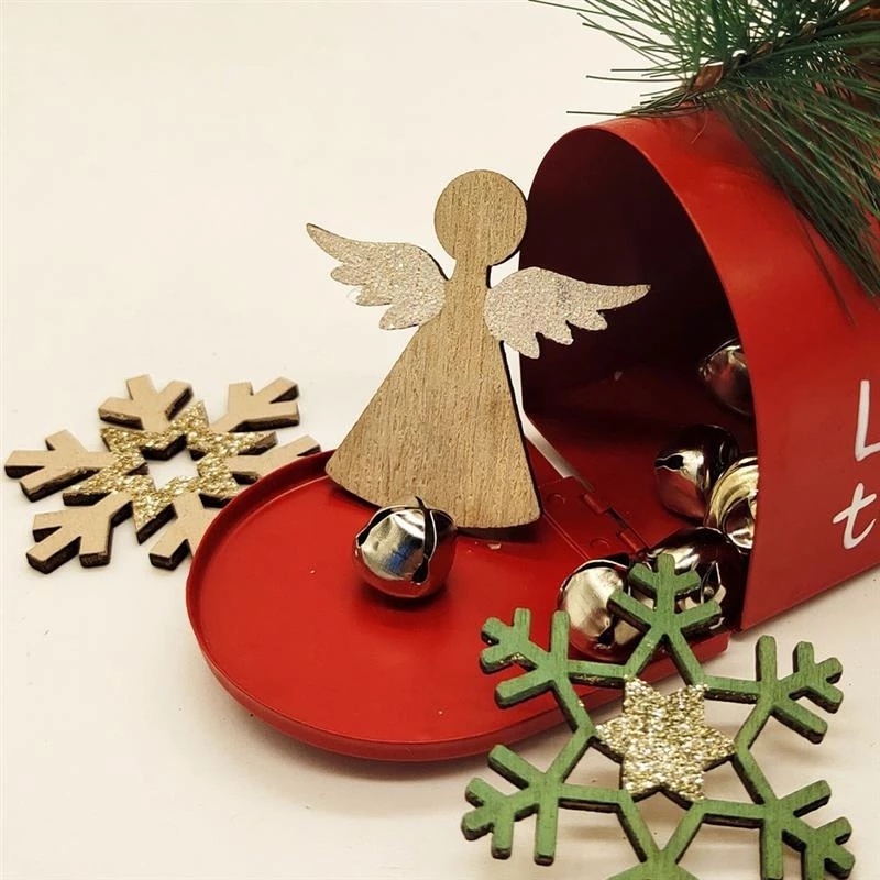 [Christmas Home Decoration Products] [Metal and Iron Christmas Red Mailbox Ornaments, Christmas Ornaments For Xmas Tree] [Christmas Tree Decorative Pendant Accessories]