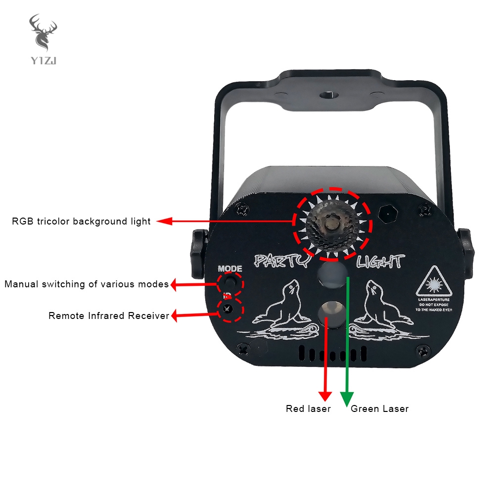 Đèn Led Chiếu Sân Khấu Mini 60 Họa Tiết Độc Đáo