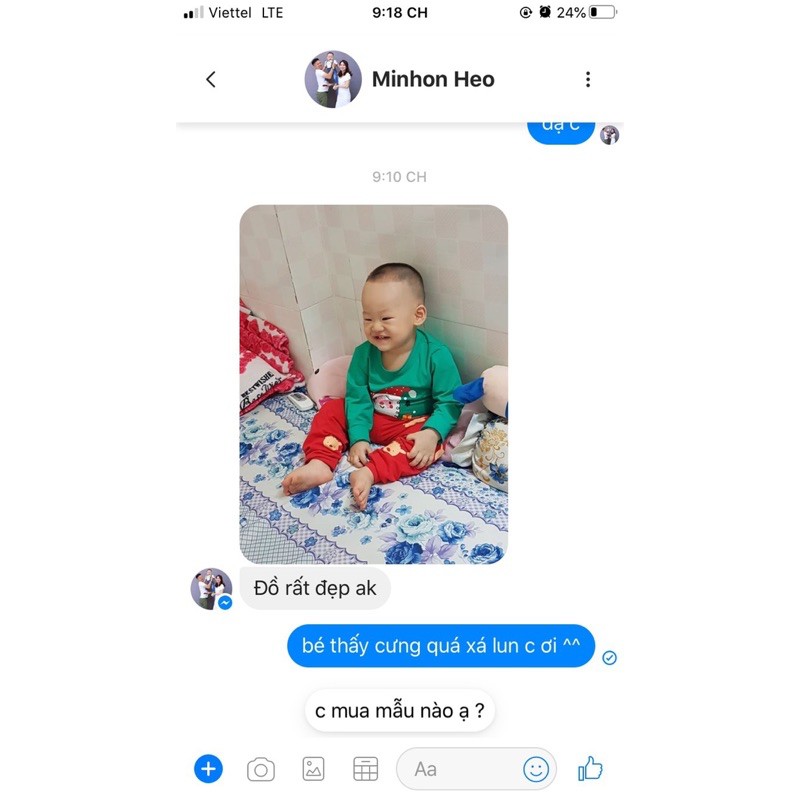 BỘ DÀI COTTON IN HÌNH NOEL CHO BÉ