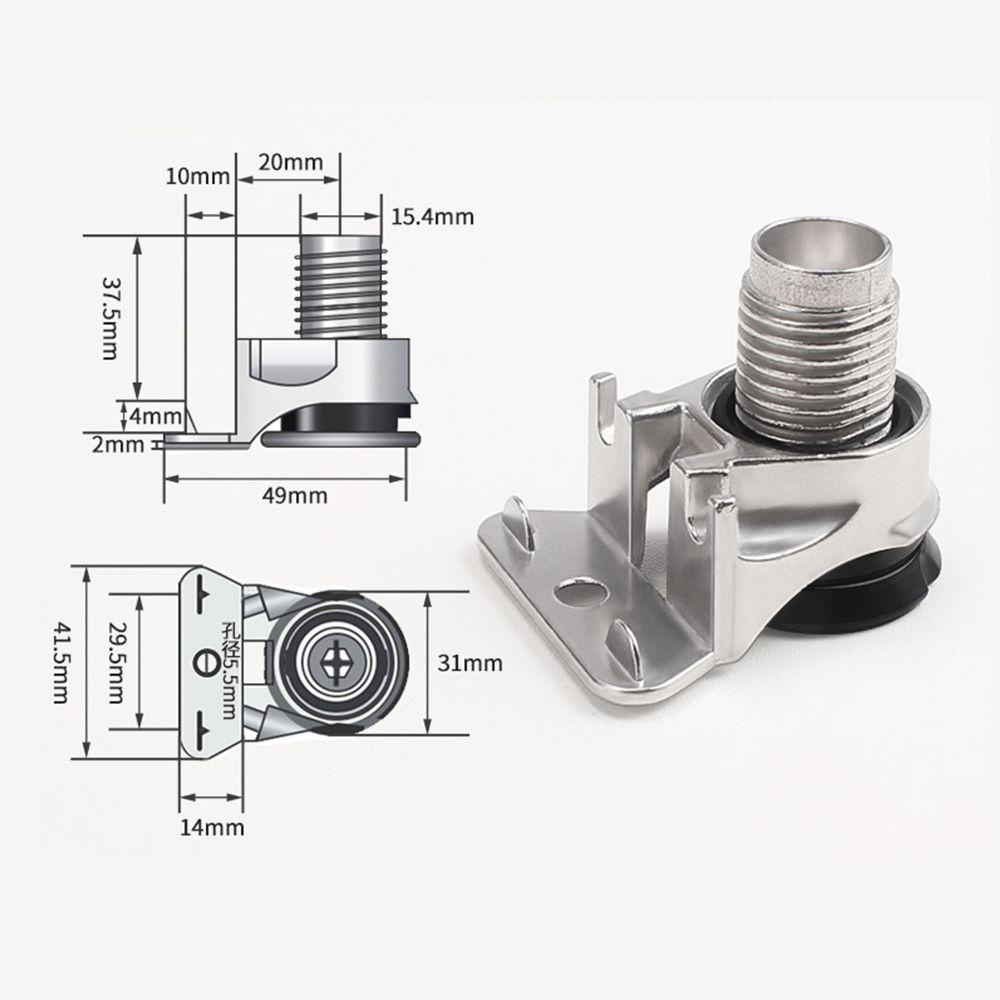 Set 2 Chân Đế Ghế Sofa / Đồ Nội Thất Cứng Điều Chỉnh Được Chống Trượt