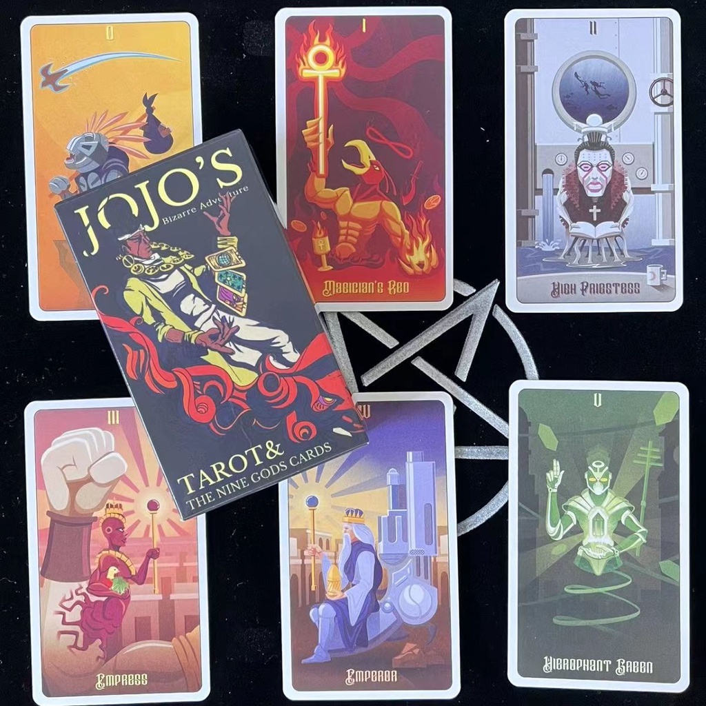 Bộ Bài tarot tarot Jojo 'S bizarre adventure Bằng Tiếng Anh