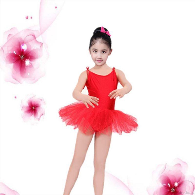 Đầm múa Ballet hai dây phối lông mềm mại cho bé gái