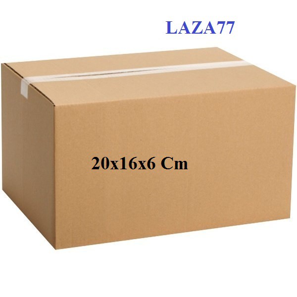 THÙNG CARTON 20x16x6 – THÙNG GIẤY CARTON GIÁ RẺ ( 1 HỘP )