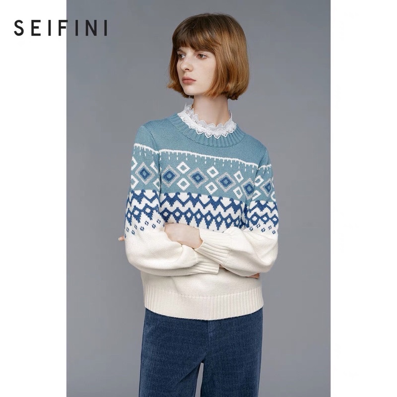 Áo len hoạ tiết Seifini