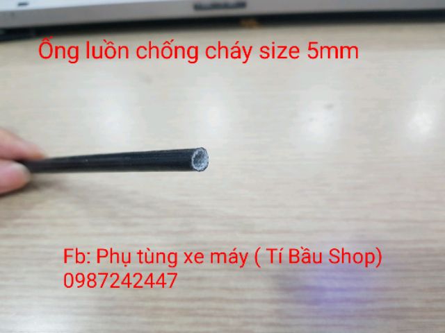 GEN LUỒN DÂY ĐIỆN CHỐNG CHÁY size 5mm ( 1 bó 10 mét)