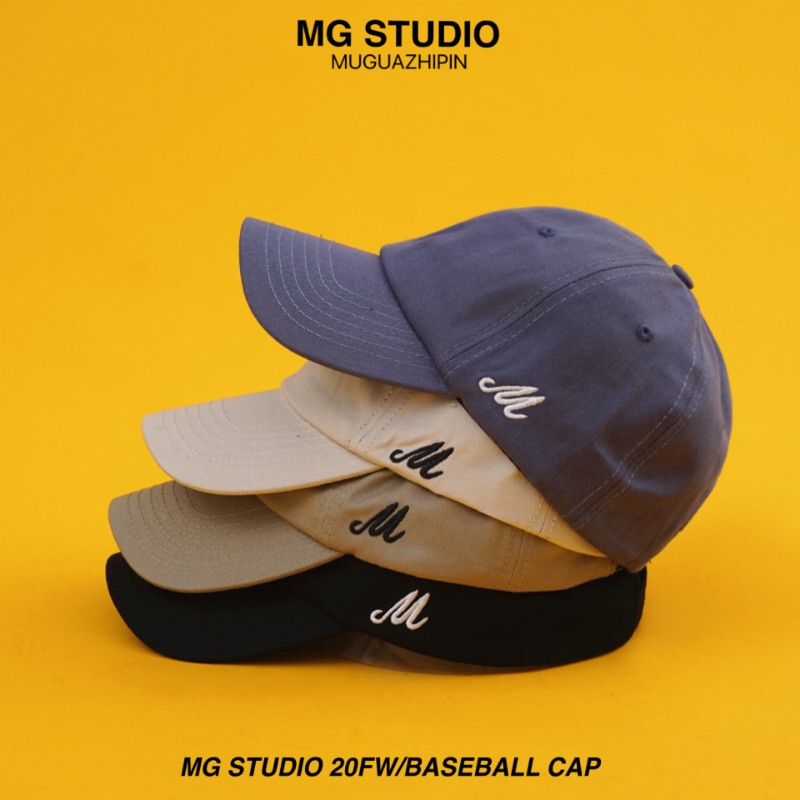 Mũ bóng chày MG STUDIO thêu chữ M thời trang cá tính
