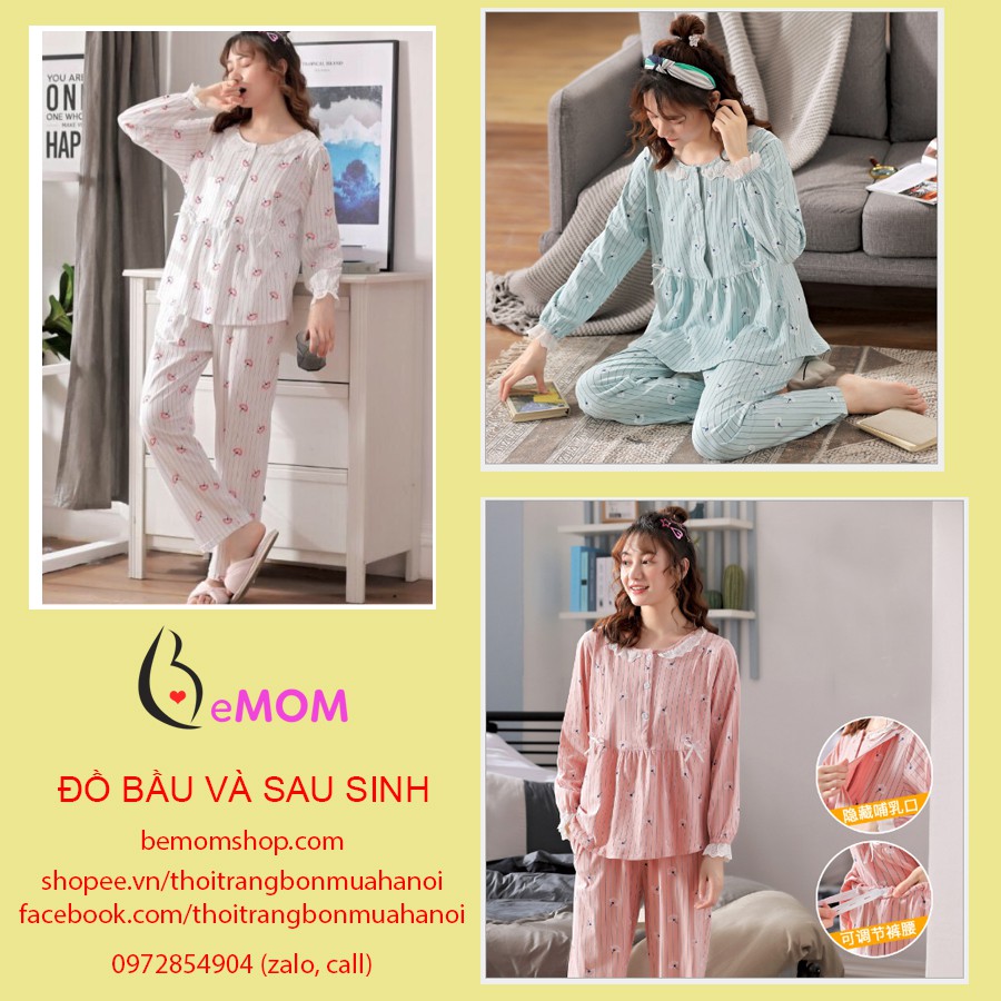 Bộ đồ bầu dài tay hàng cao cấp