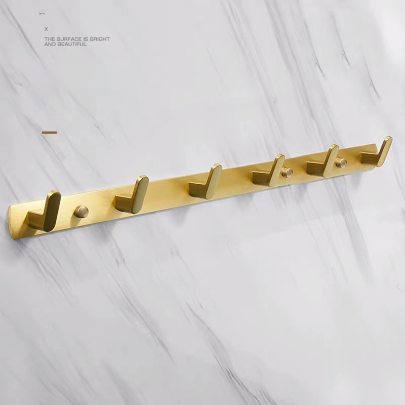 Móc Treo Khăn Tắm / Mũ / Chìa Khóa Bằng Nhôm Tiết Kiệm Không Gian Tiện Dụng