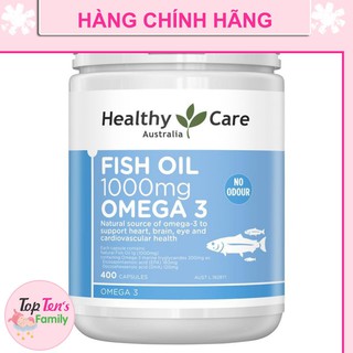 ❣️ [CHÍNH HÃNG 100%] Dầu cá Healthy Care Fish Oil 1000mg 400 viên 💯