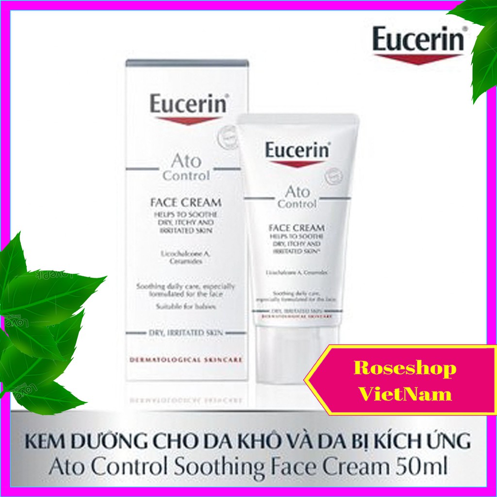 ✅Kem Dưỡng Da Mặt Eucerin Ato Control Face Care Cream 50ml - Dưỡng Ẩm, Kem Và Sữa Dưỡng Da. ROSESHOP VIETNAM SP89