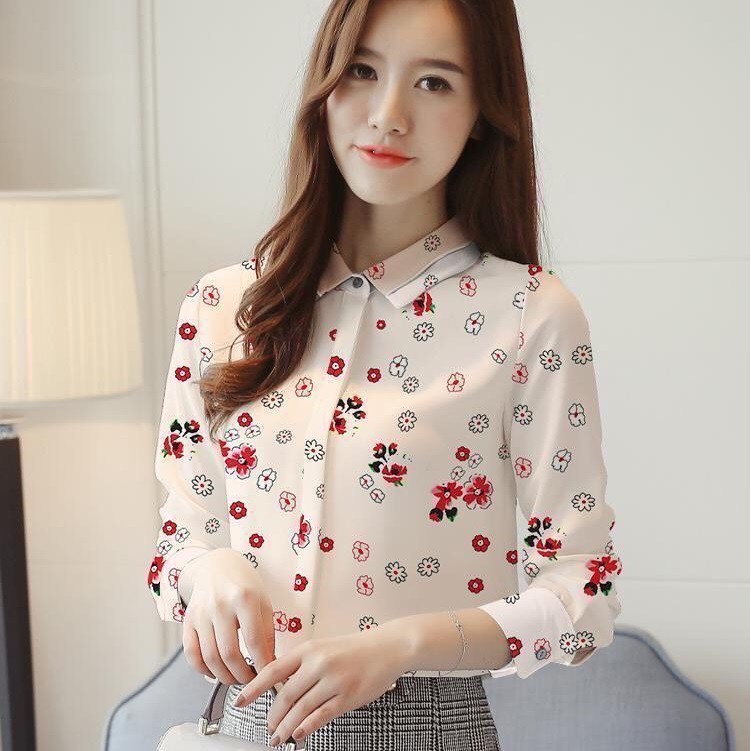 Áo sơ mi nữ King168, chất đũi Hàn Quốc mềm mịn MK38
